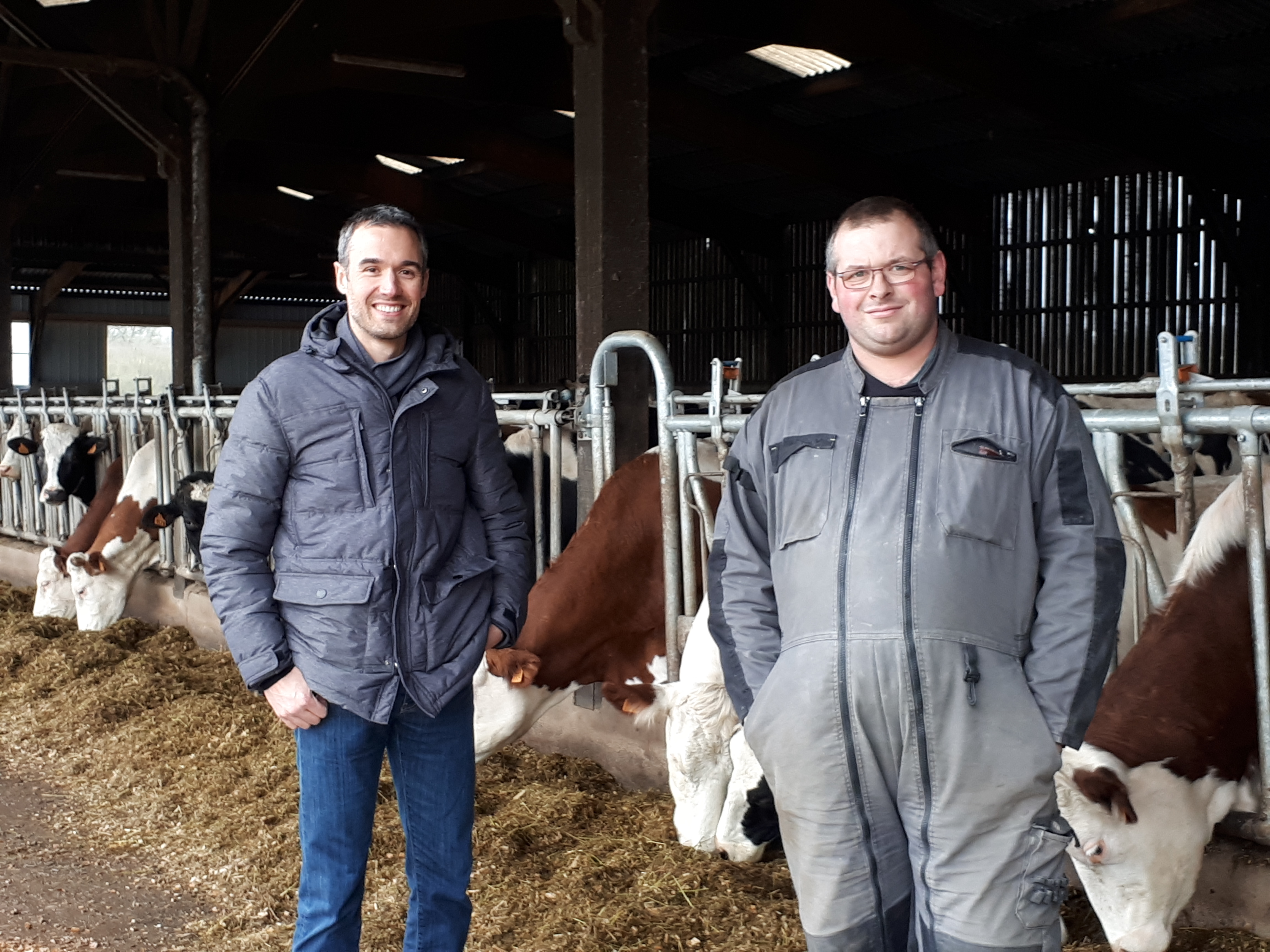 Jean Babin (CM Anjou) et Julien Gardez (agri)