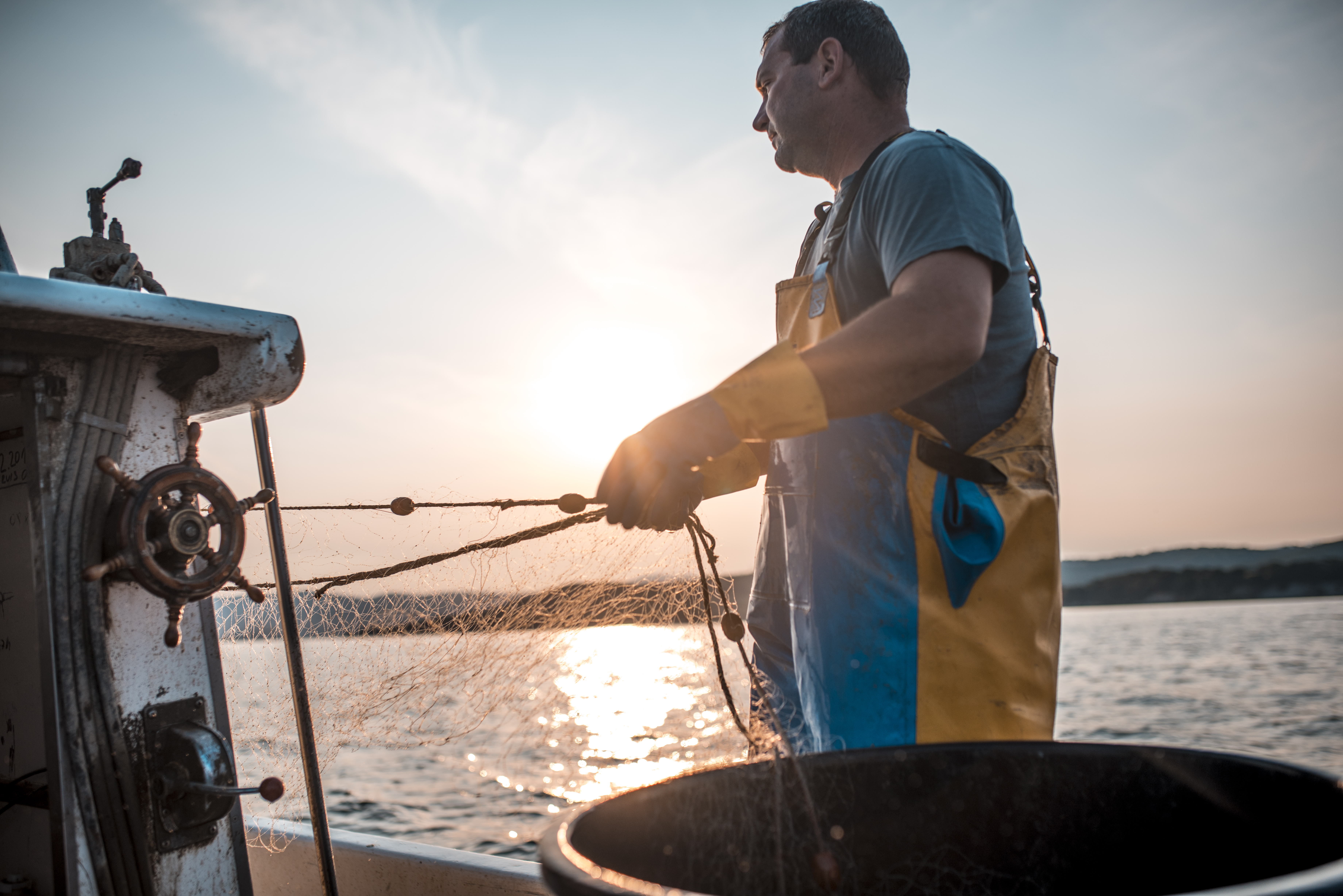 Early morning on the boat